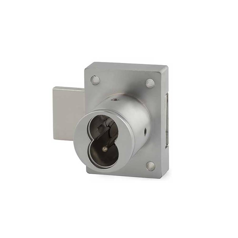 OLYMPUS LOCK - 721DR - Small Format (BEST) IC Core Deadbolt Cabinet Drawer Lock - Optional Cylinder Length - Optional Key Retaining - Optional Security - US26D (Satin Chrome-626)