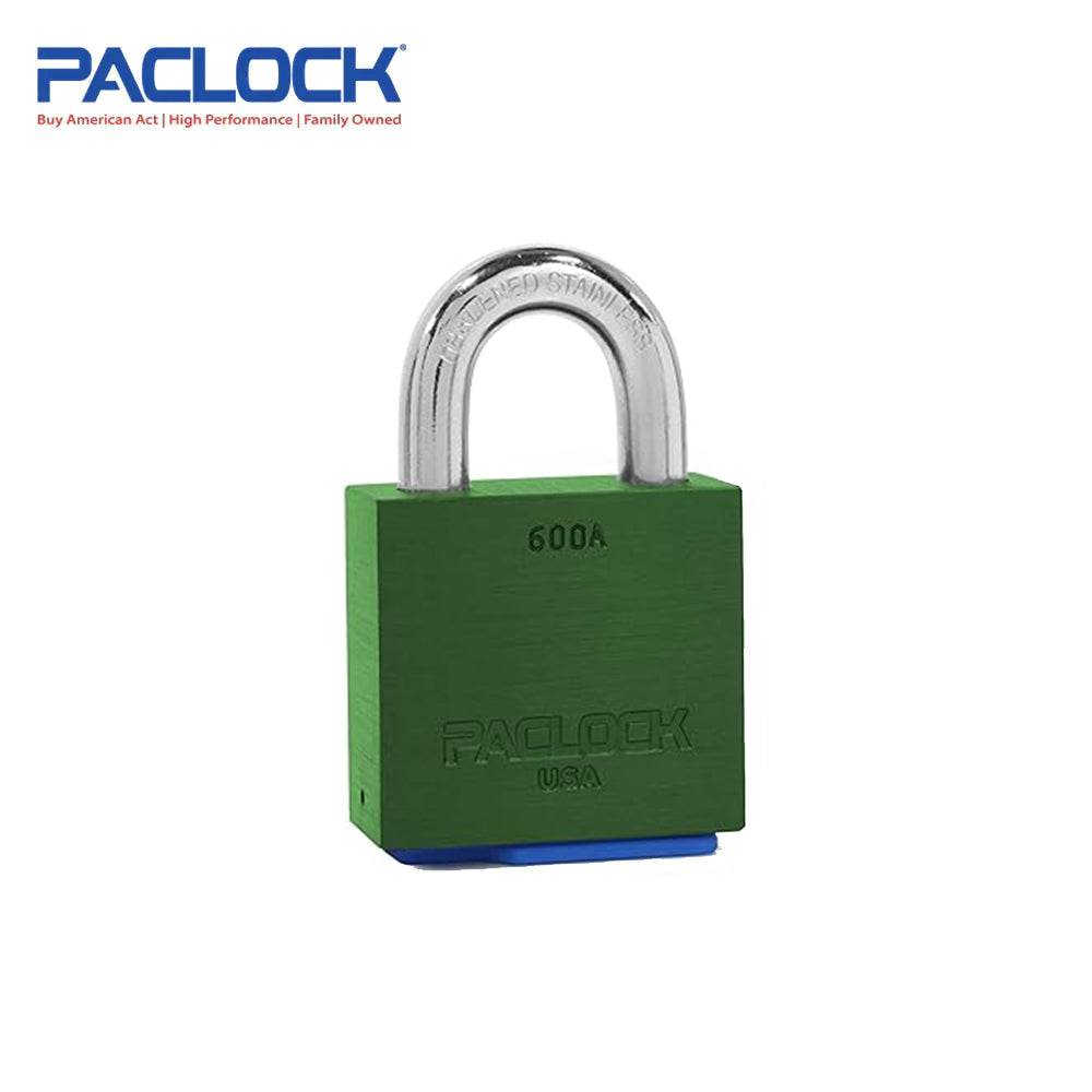 PACLOCK Ultra-Heavy-Duty Aluminum Padlock with 3/4 Inch Shackle Spread and PR1 Keyway 600A Series - Hardened Steel Shackles