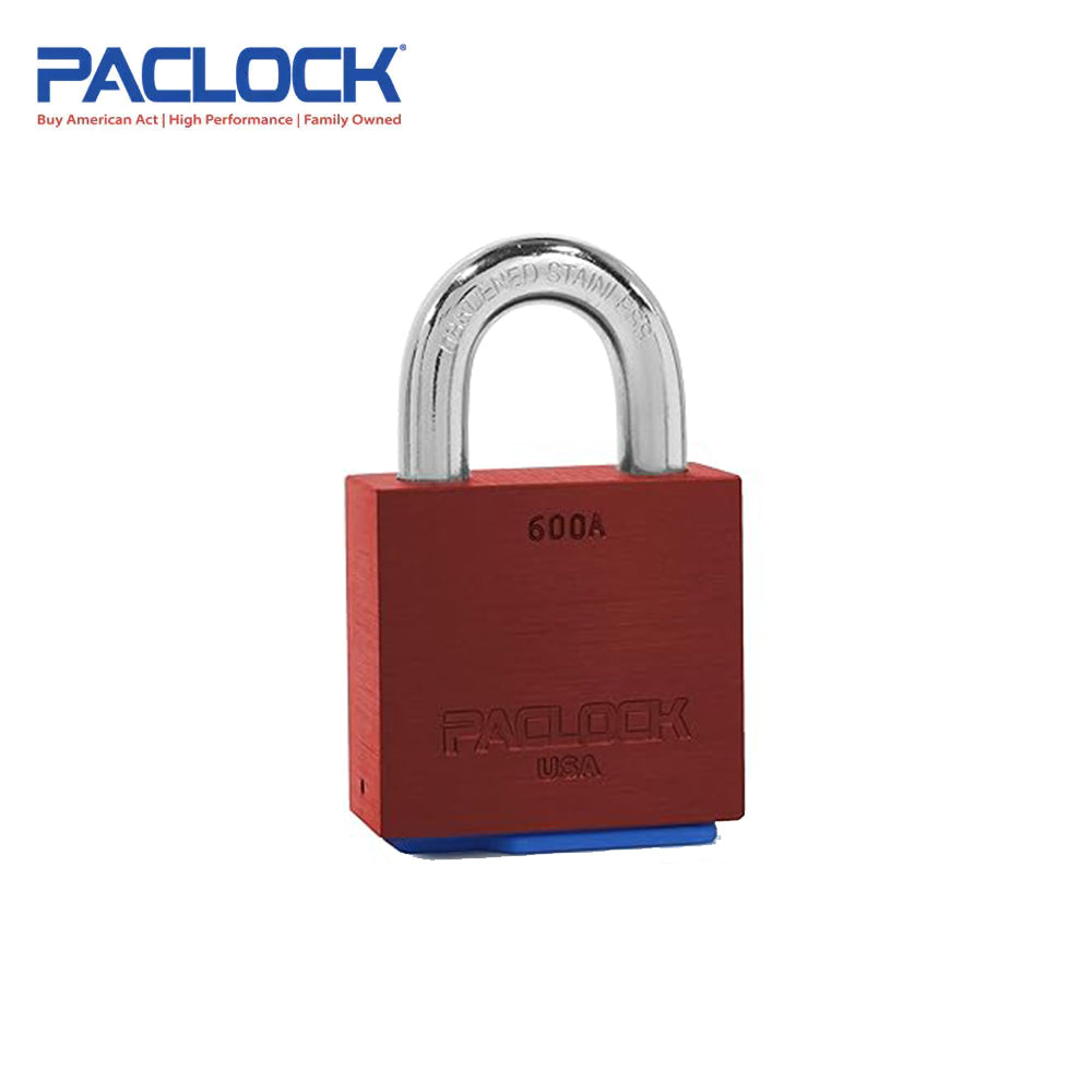 PACLOCK Ultra-Heavy-Duty Aluminum Padlock with 3/4 Inch Shackle Spread and PR1 Keyway 600A Series - Hardened Steel Shackles
