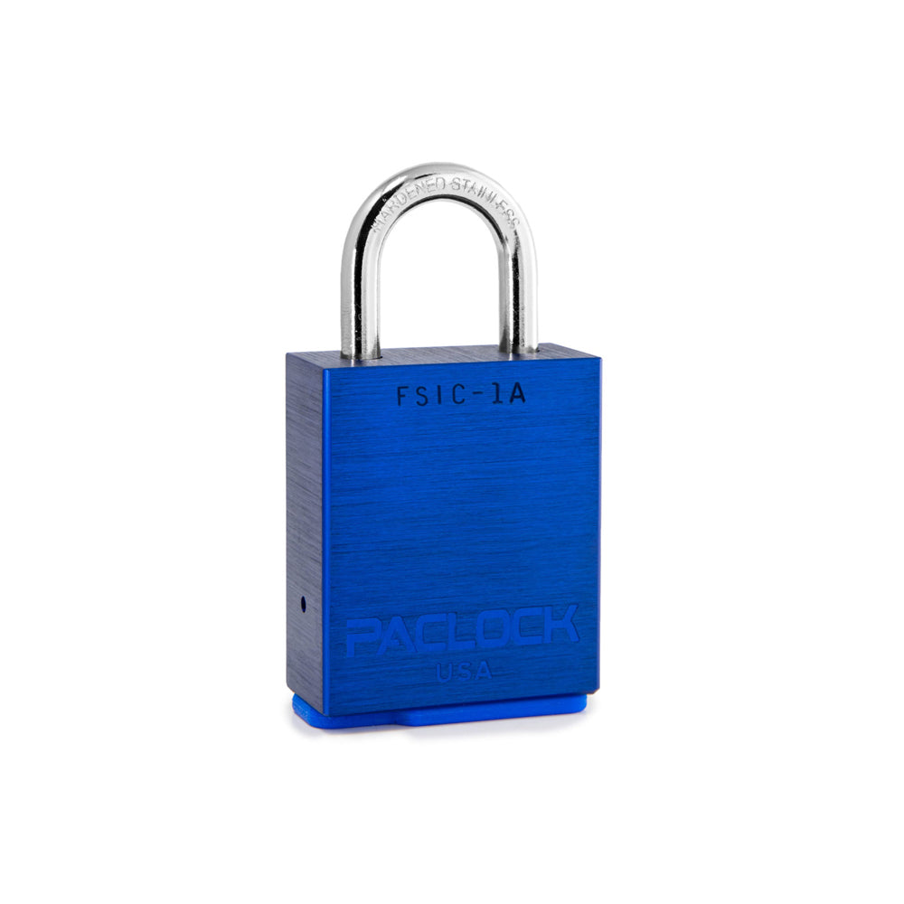 PACLOCK Light-Duty Aluminum Padlock with 3/4 Inch Shackle Spread FSIC-1A Series - 316 Stainless Steel Shackles