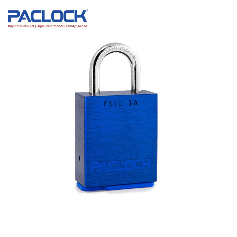 PACLOCK Light-Duty Aluminum Padlock with 3/4 Inch Shackle Spread FSIC-1A Series - 316 Stainless Steel Shackles