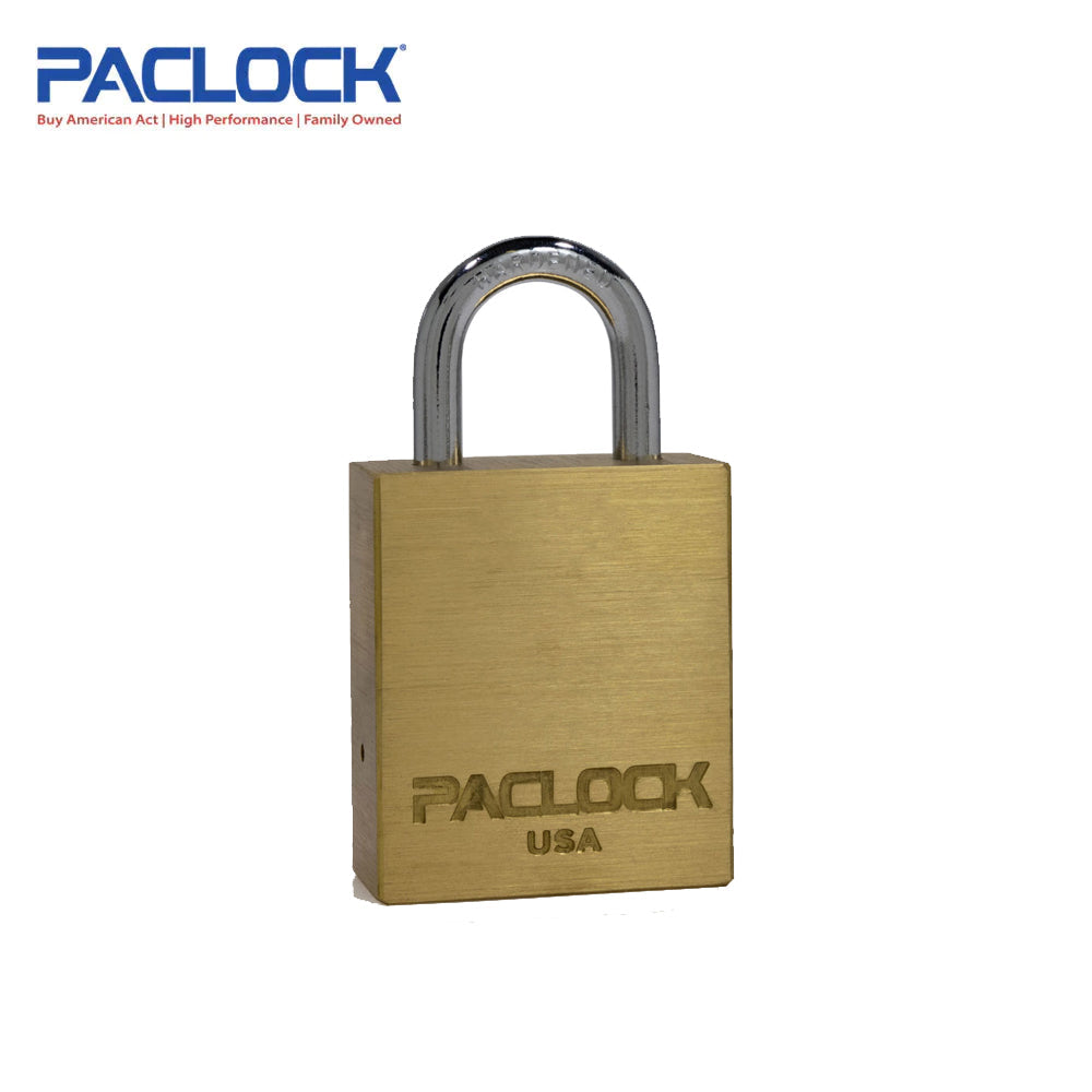 PACLOCK Light-Duty Brass Padlock with 3/4 Inch Shackle Spread LFIC-M32-1B Series