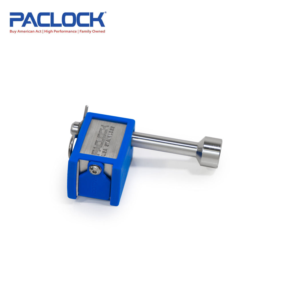 PACLOCK Locking Hitch Pin - Stainless Steel - for 1-1/4 Inch Receivers with P0 Keyway UCS-80S-125 Series - 316 Stainless Steel Shackles