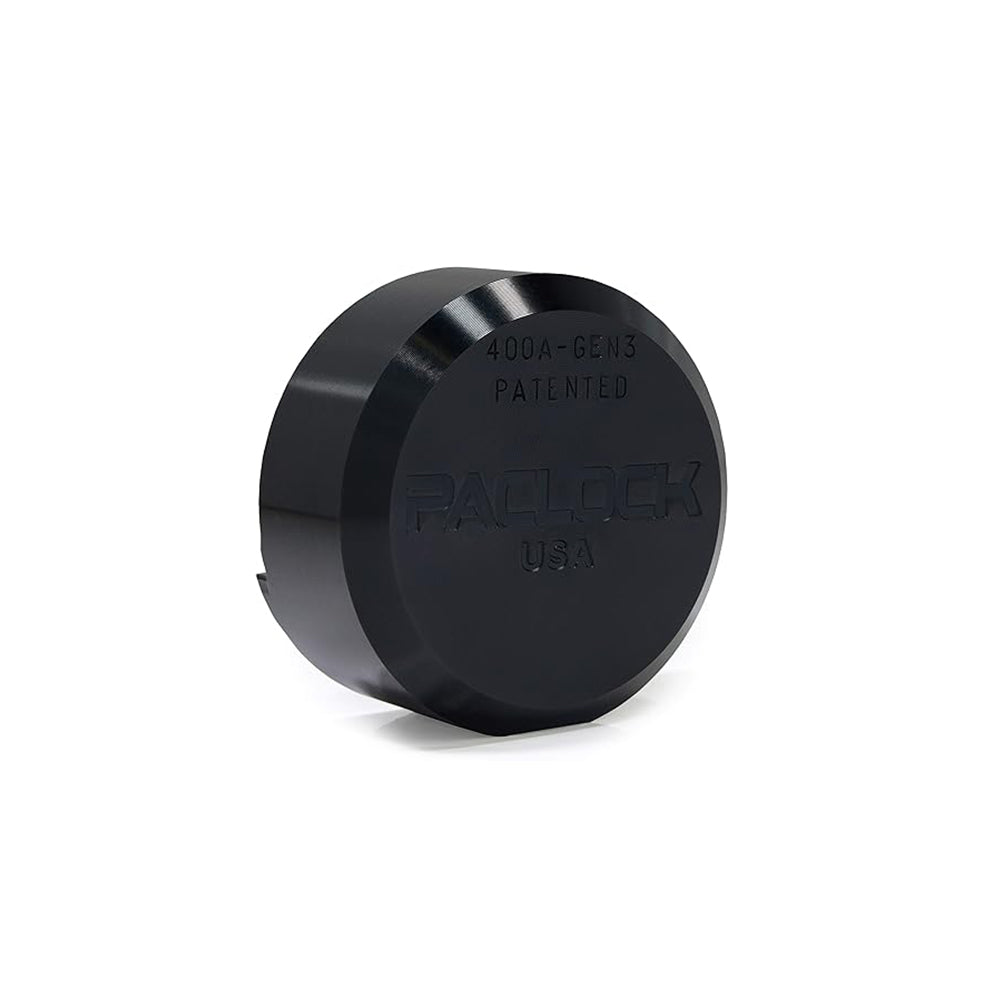 PACLOCK Hidden-Shackle Aluminum Stepped Back Hockey-Puck-Style Lock UCS-8A Series - Hardened Stainless Steel Shackles