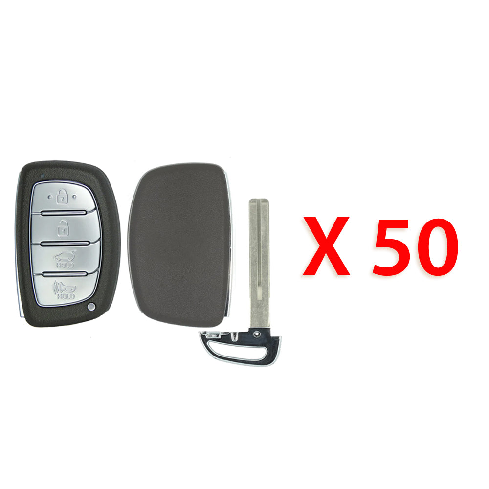 2017 2018 Hyundai Tucson Smart Key Shell 4B w/ Hatch (50 Pack)