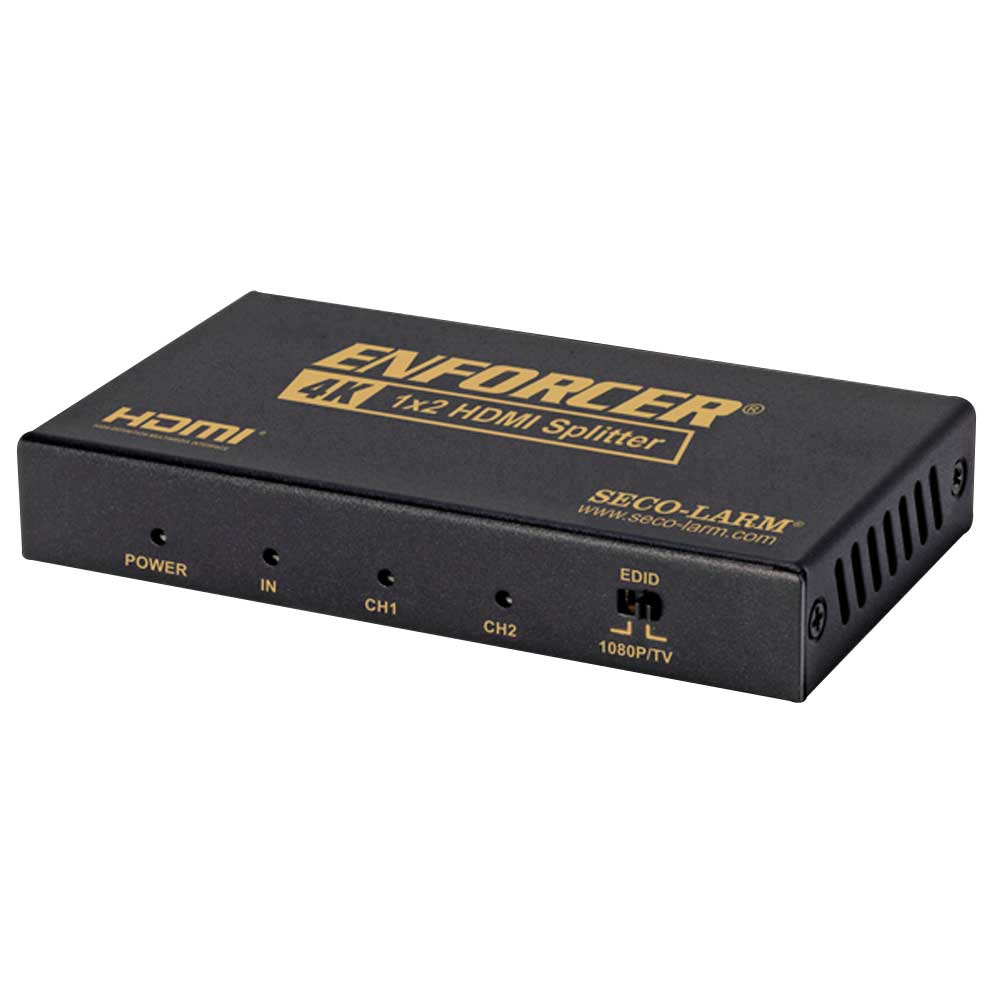 SECO-LARM MVD-AH12-01Q 4K HDMI Splitter with 2 HDMI Outputs