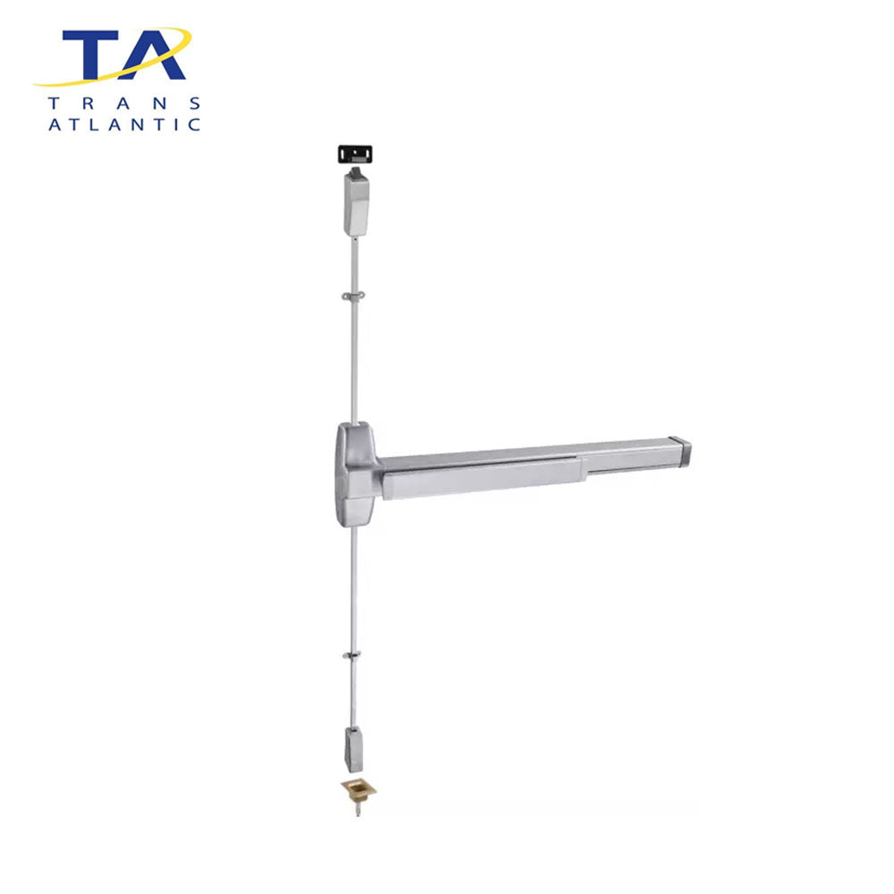 Trans-Atlantic - ED-VR931 - Grade 1 - Heavy Duty - 36 Surface Vertical Rod Exit Device - Aluminum Finish