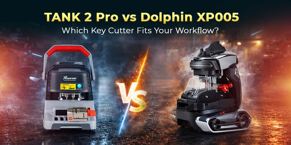 TANK 2 Pro vs Xhorse Condor Dolphin XP005: Professional Key Cutting Machine Comparison