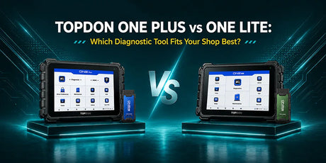 TOPDON ONE PLUS vs ONE LITE Comparison: Features, Diagnostics, and Shop Applications