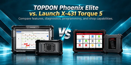 TOPDON Phoenix Elite vs. Launch X-431 Torque 5: Which Diagnostic Tool Fits Your Shop?