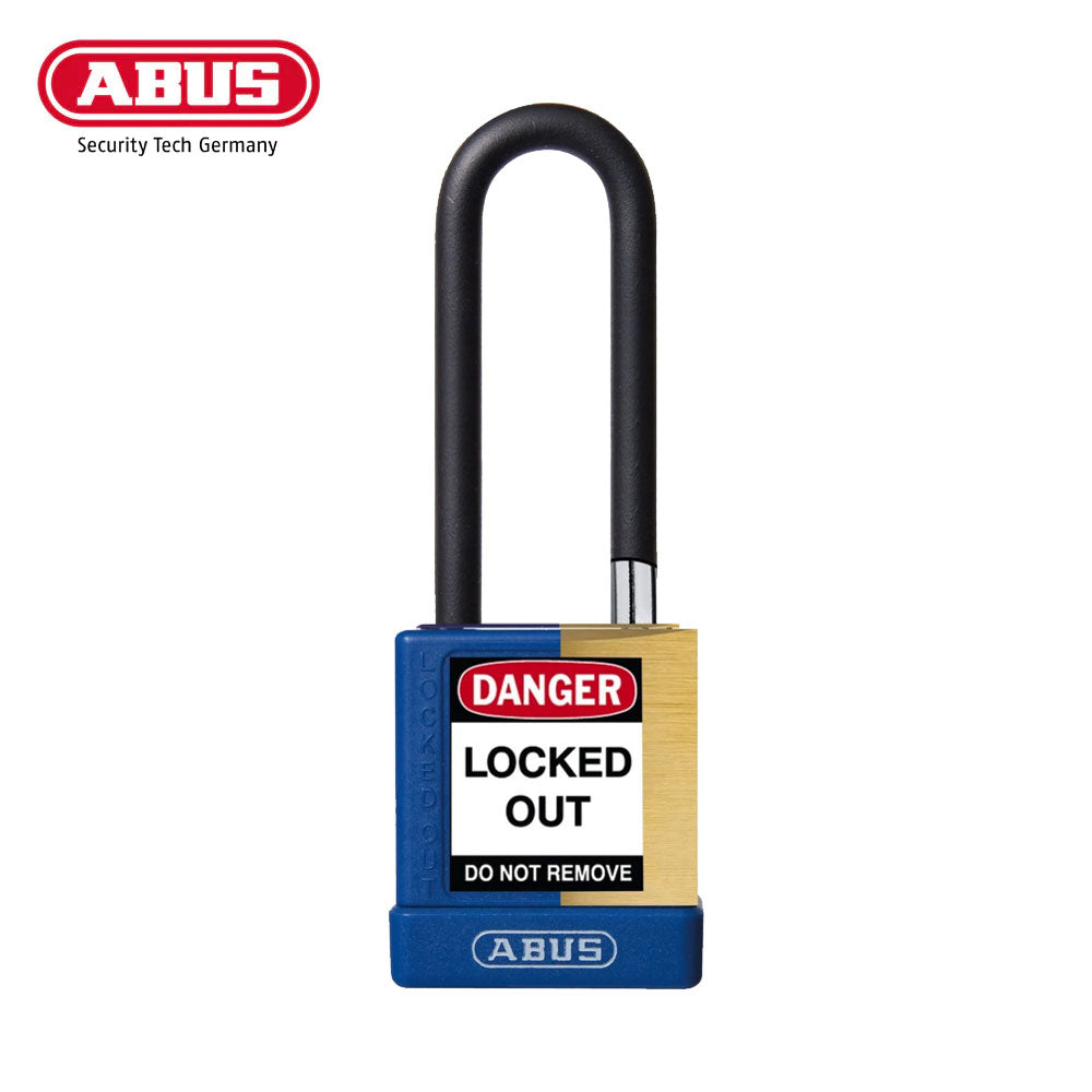 ABUS - 74M/40HB75 - Key Retaining Vinyl Encased Solid Brass Padlock with Optional Keying and Optional Finish - 1-37/64 Inch Width