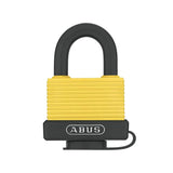ABUS - 70/45 - Self-Locking Double Bolted Yellow Colored Marine Grade Brass Padlock with Optional Keying - 1-59/64 Inch Width