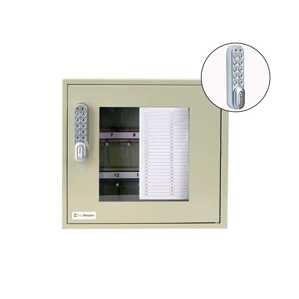 Codelocks Optional Hook Key View and Portable Cabinet with KL1000 SG Kitlock