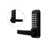Codelocks CL410 Mechanical, Medium Duty, Marine Grade Black, Optional Backset, Tubular Mortise Latchbolt with Passage Function