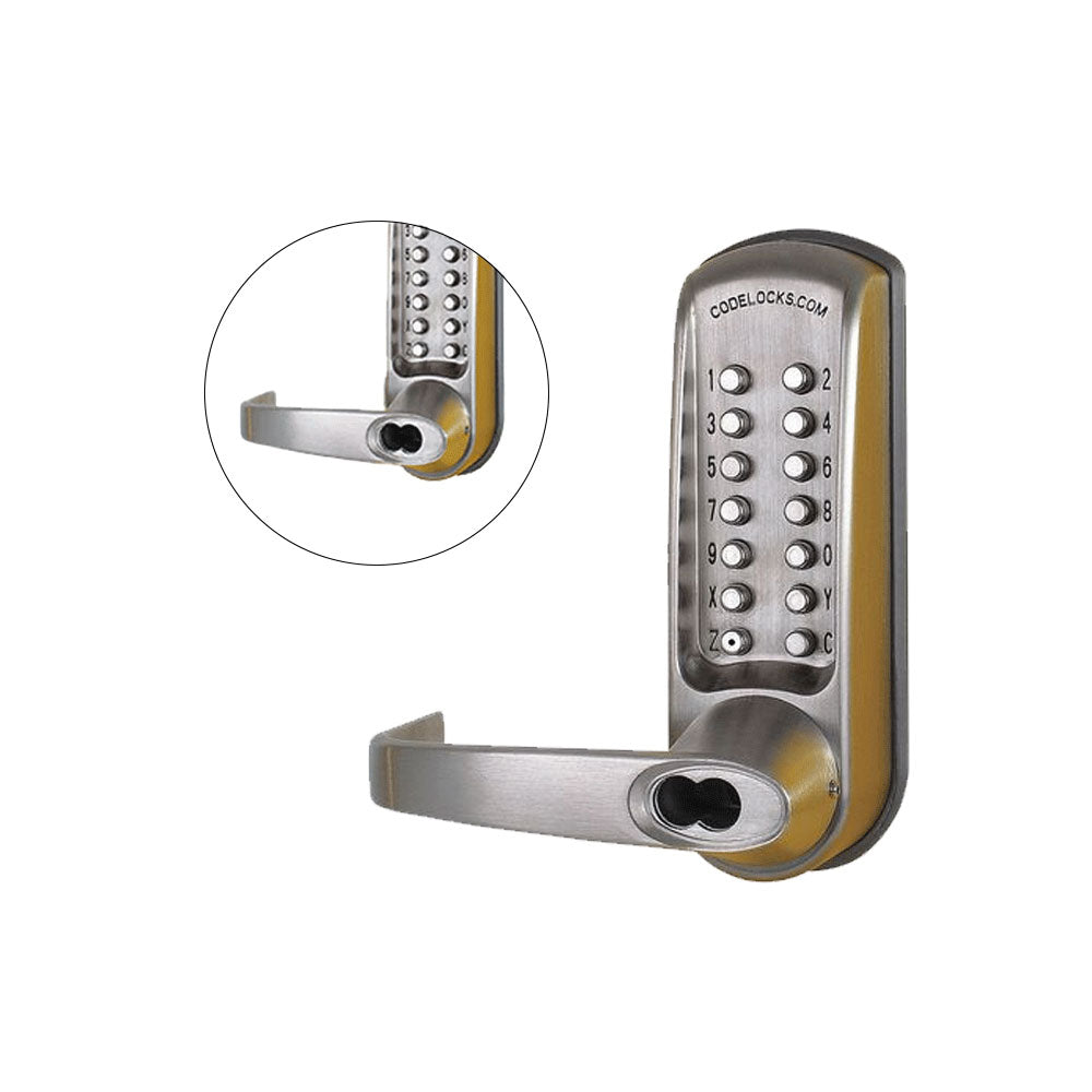 Codelocks CL610 Mechanical, Heavy Duty, Grade 2, Brushed Steel, Option