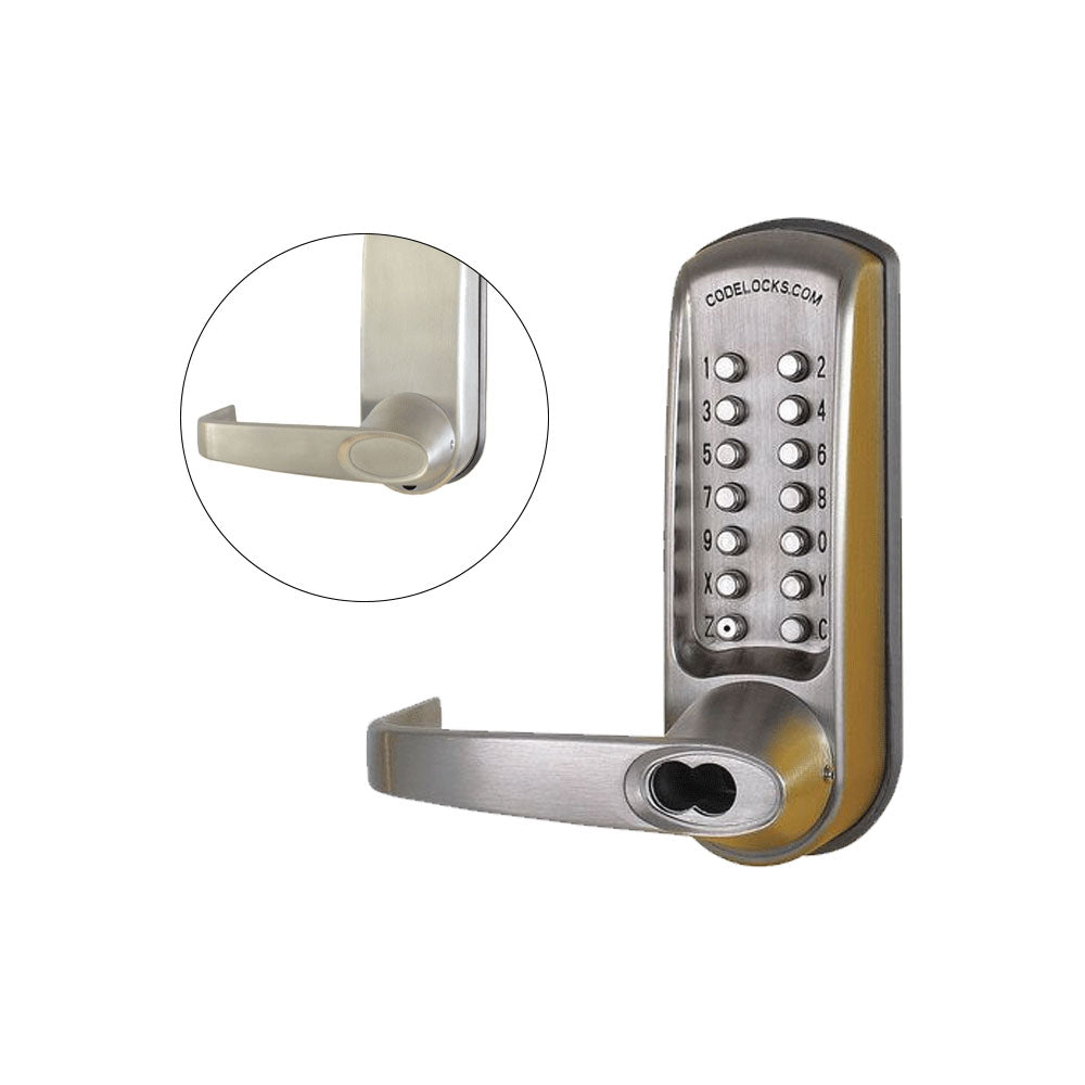 Codelocks CL615 Mechanical, Heavy Duty, Grade 2, Brushed Steel, Option