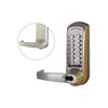 Codelocks CL615 Mechanical, Heavy Duty, Grade 2, Brushed Steel, Optional Tubular Latchbolt with Passage Function and SFIC