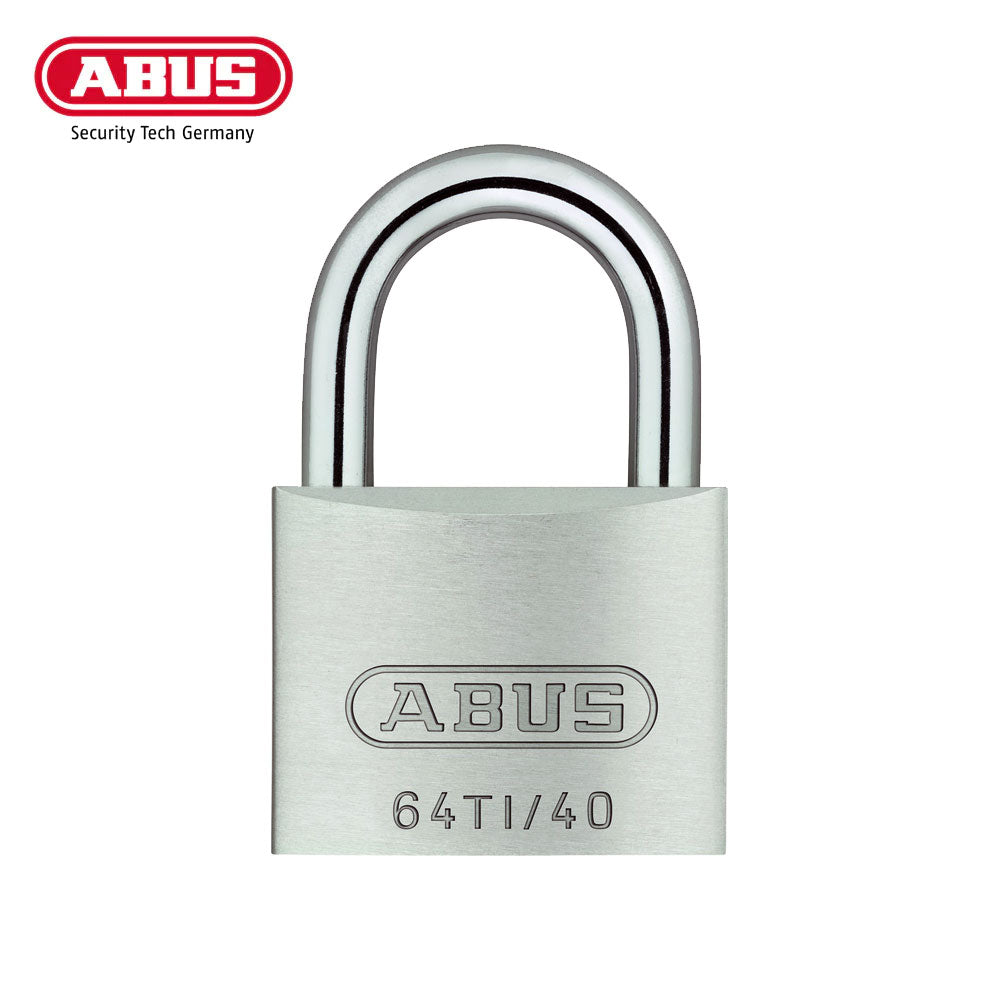 ABUS - 64TI/40 - Extreme Corrosion Resistant Titalium Padlock with Optional Keying - 1-37/64 Inch Width