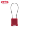ABUS - 76/40CAB20 - Nylon-Covered Aluminum Core Padlock - 4 Inch Cable with Optional Keying and Optional Finish