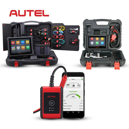 Autel - MaxiSys Ultra Automotive Diagnostic Tablet Bundle with MaxiCheck MX808S Diagnostic Scan Tool and BT506 Battery