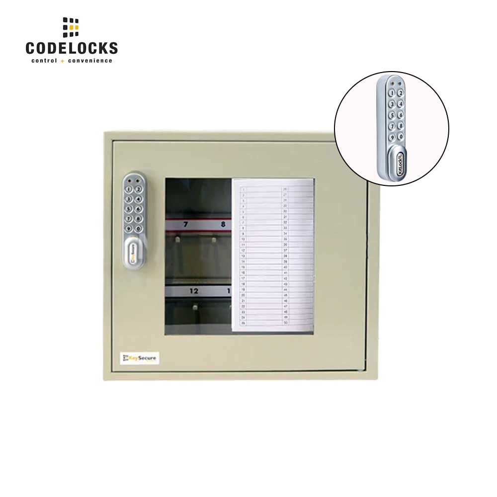 Codelocks Optional Hook Key View and Portable Cabinet with KL1000 SG K