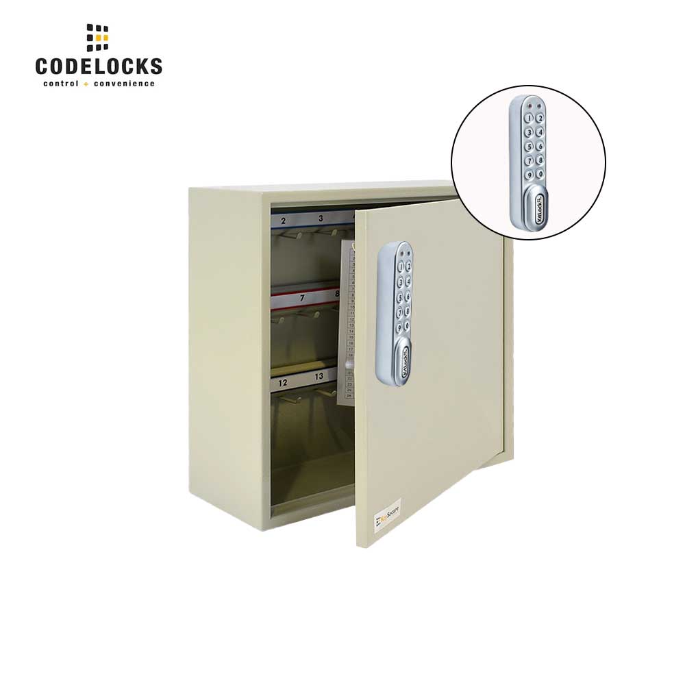 Codelocks 25 Hook Portable Padlock Cabinet with KL1000 SG Kitlock