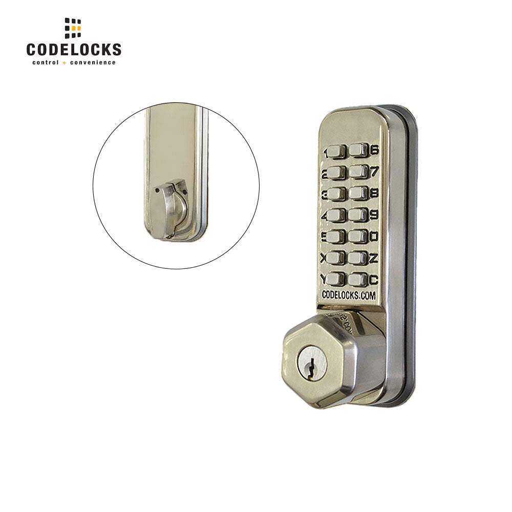 Codelocks CL210 Mechanical, Light Duty, Grade 2, Stainless Steel, 2 3/