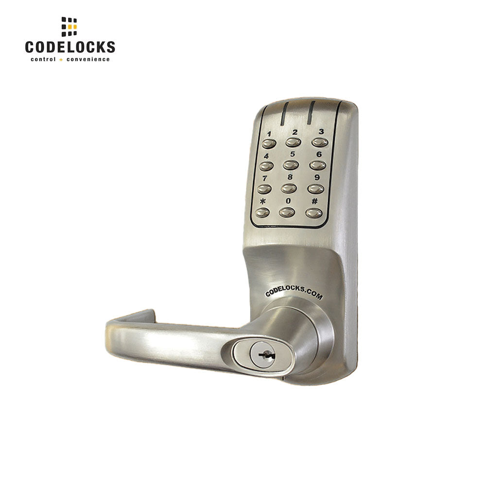 Steel Code Locks Codelocks CL5000 Heavy Duty, Grade 2, Brushed Steel, 1 3/4 Inch - 2 3/