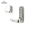 Codelocks CL555 Mechanical, Heavy Duty, Stainless Steel, Optional Backset, Back to Back Mortise Lock with Passage Function