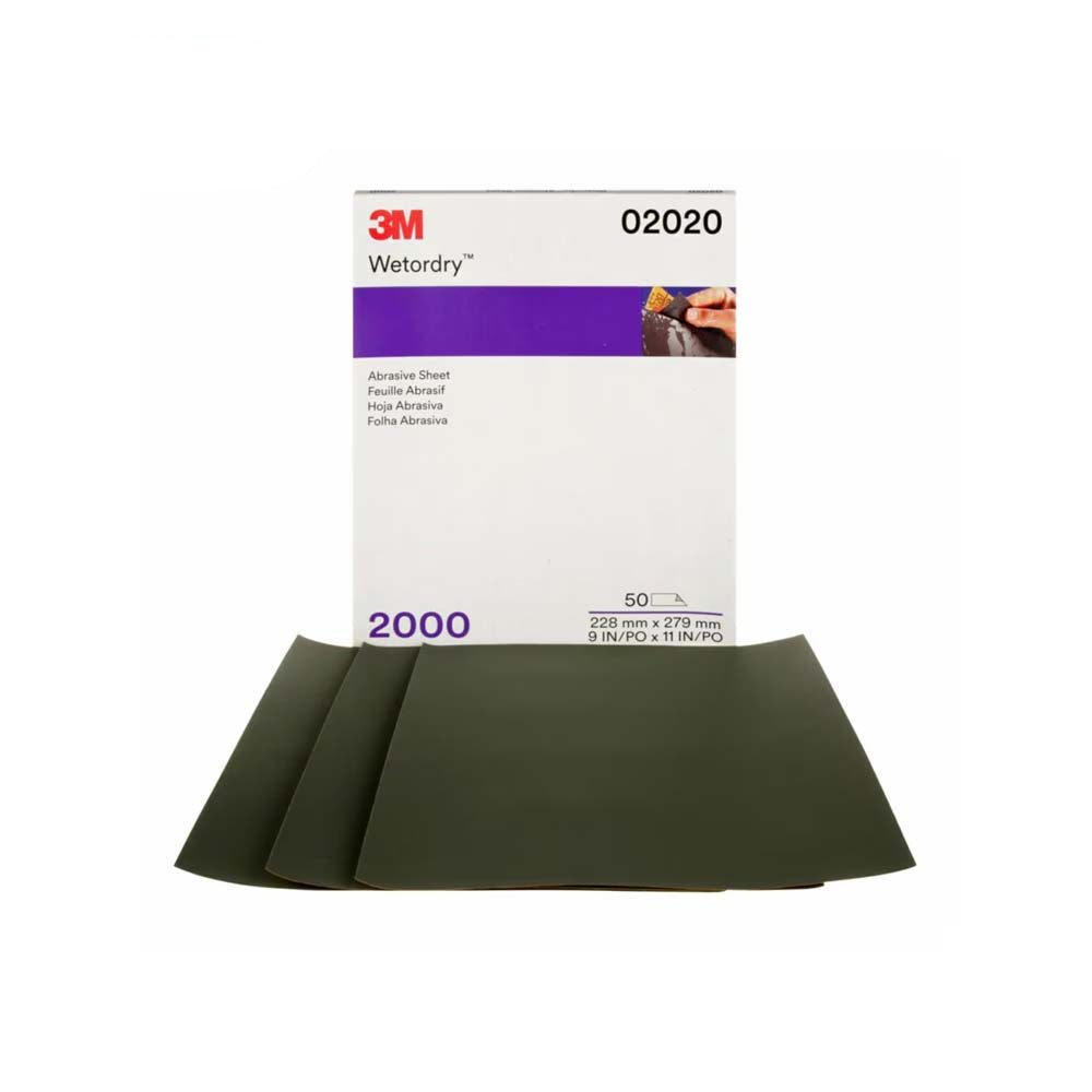 3M - Wetordry Abrasive Sheet 401Q - 50 Sheet Per Box