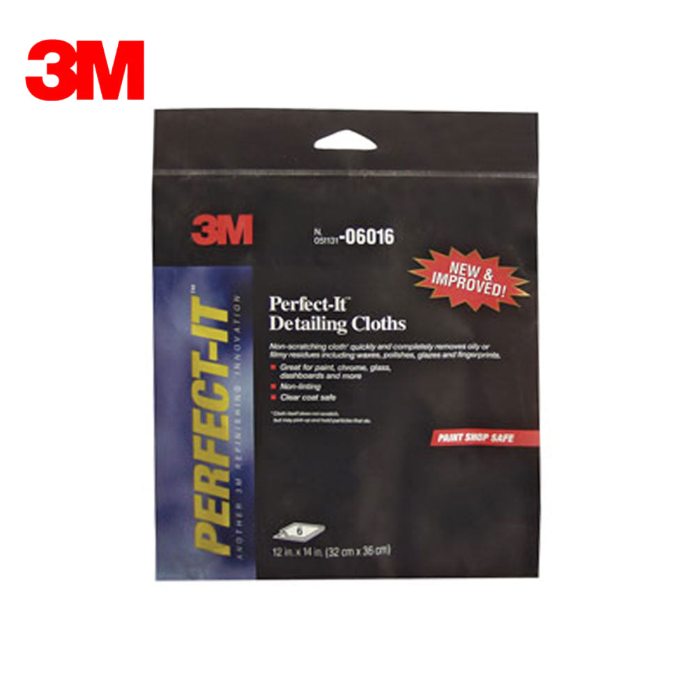 3M - 06016 - Perfect-It Detailing Cloth - 12" x 14" - 6 Cloths Per Pack