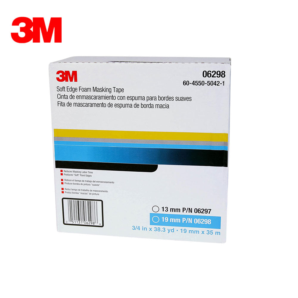 3M - 06298 - Soft Edge Foam Masking Tape - 19 mm x 25 m