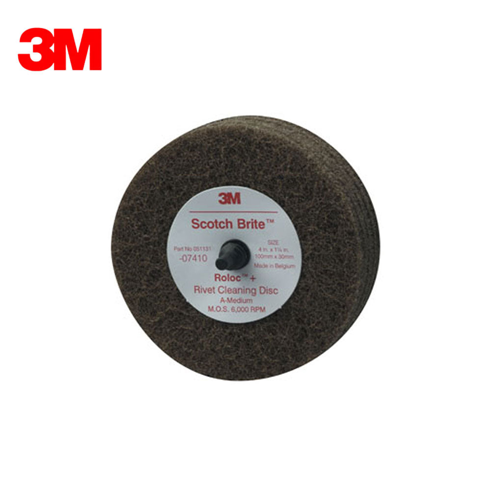 3M - 07410 - Scotch-Brite Rivet Cleaning Disc - 4" x 1-1/4"