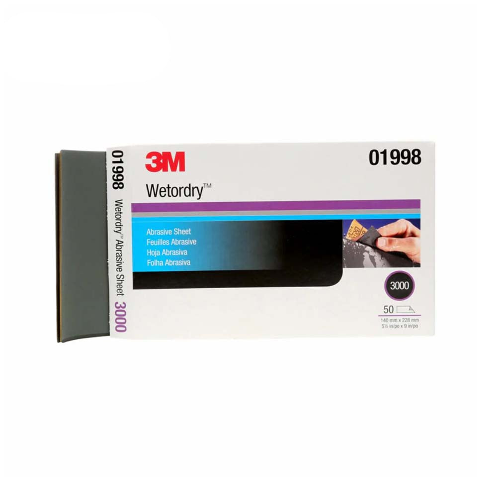 3M - Wetordry Abrasive Sheet 401Q - 50 Sheet Per Box