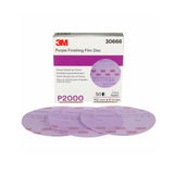 3M - 30666 - Hookit Purple Finishing Film Abrasive Disc 260L - 6 Inch - P2000 Grit - 50 Per Box