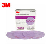 3M - 30666 - Hookit Purple Finishing Film Abrasive Disc 260L - 6 Inch - P2000 Grit - 50 Per Box