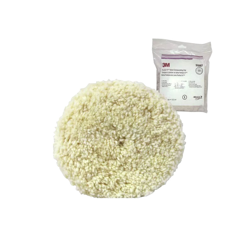 3M - 33287 - Perfect-It Quick Connect Wool Compounding Pad - 6 Inch