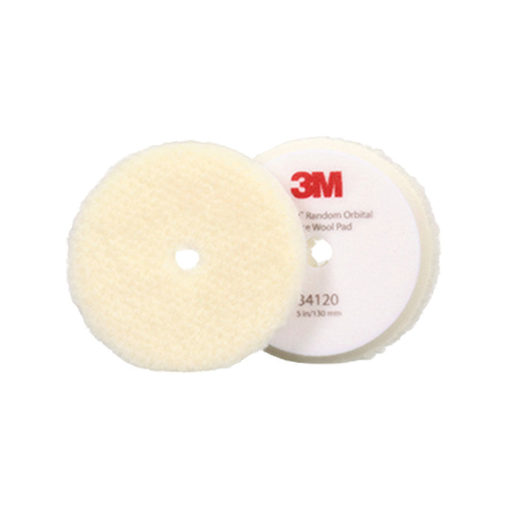 3M - Perfect-It Random Orbital Wool Compounding Pad - White