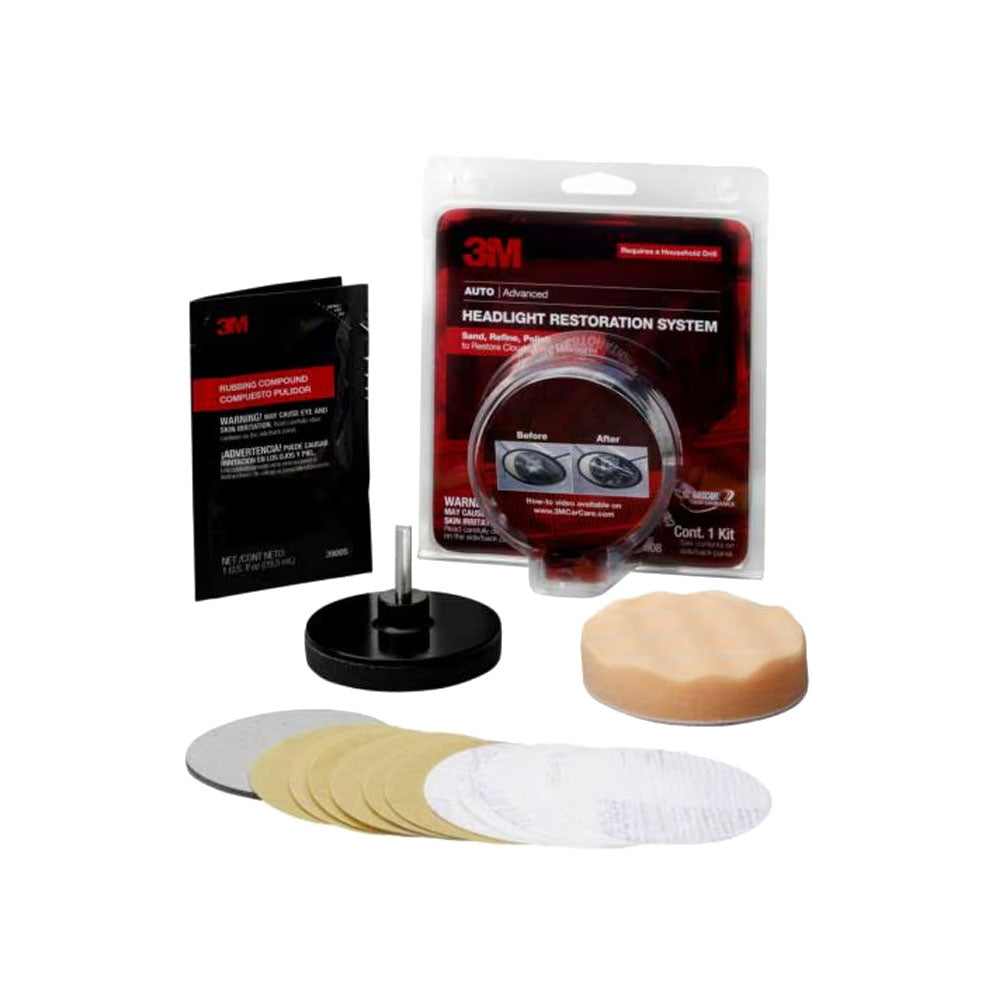 3M - 39008 - Headlight Lens Restoration Kit
