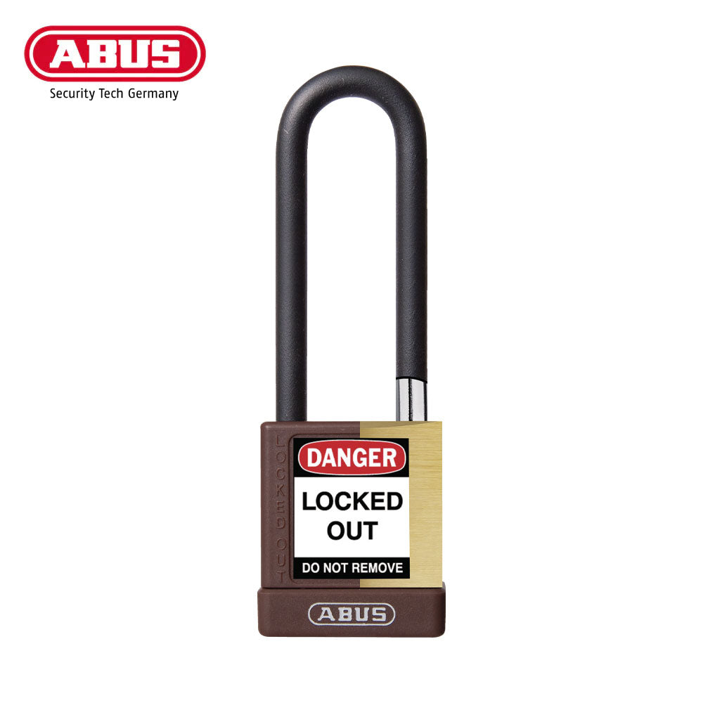 ABUS - 74M/40HB75 - Key Retaining Vinyl Encased Solid Brass Padlock with Optional Keying and Optional Finish - 1-37/64 Inch Width