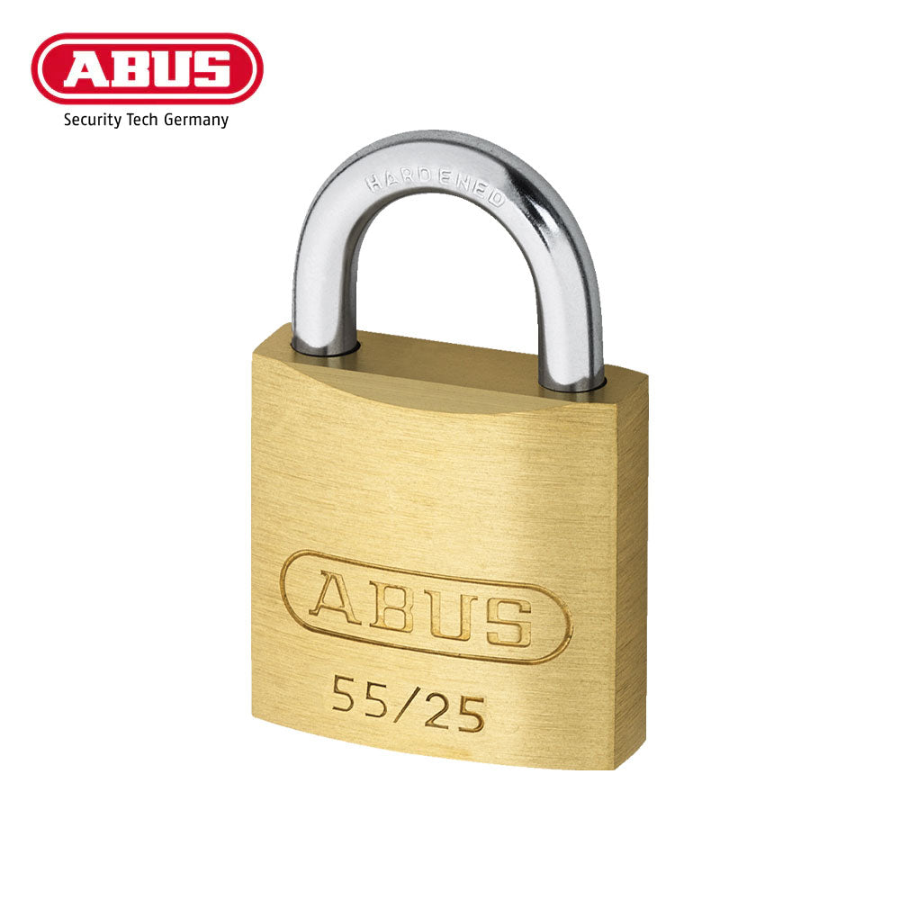 ABUS - 55/25 - Self-Locking Solid Brass Padlock with Optional Keying - 15/16 Inch Width