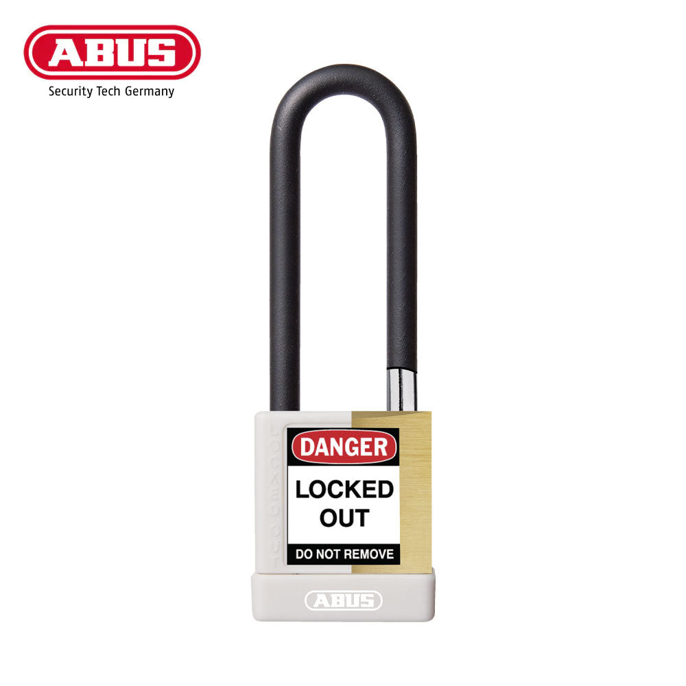 ABUS - 74M/40HB75 - Key Retaining Vinyl Encased Solid Brass Padlock with Optional Keying and Optional Finish - 1-37/64 Inch Width
