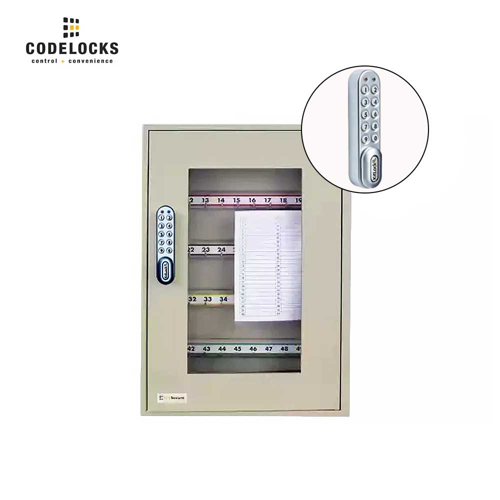 Codelocks Optional Hook Key View and Portable Cabinet with KL1000 SG Kitlock