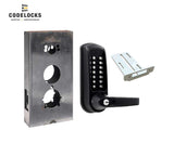 Codelocks CL610 Mechanical, Heavy Duty, Grade 2, Optional Finish, Tubular Latchbolt Gate Box Kit