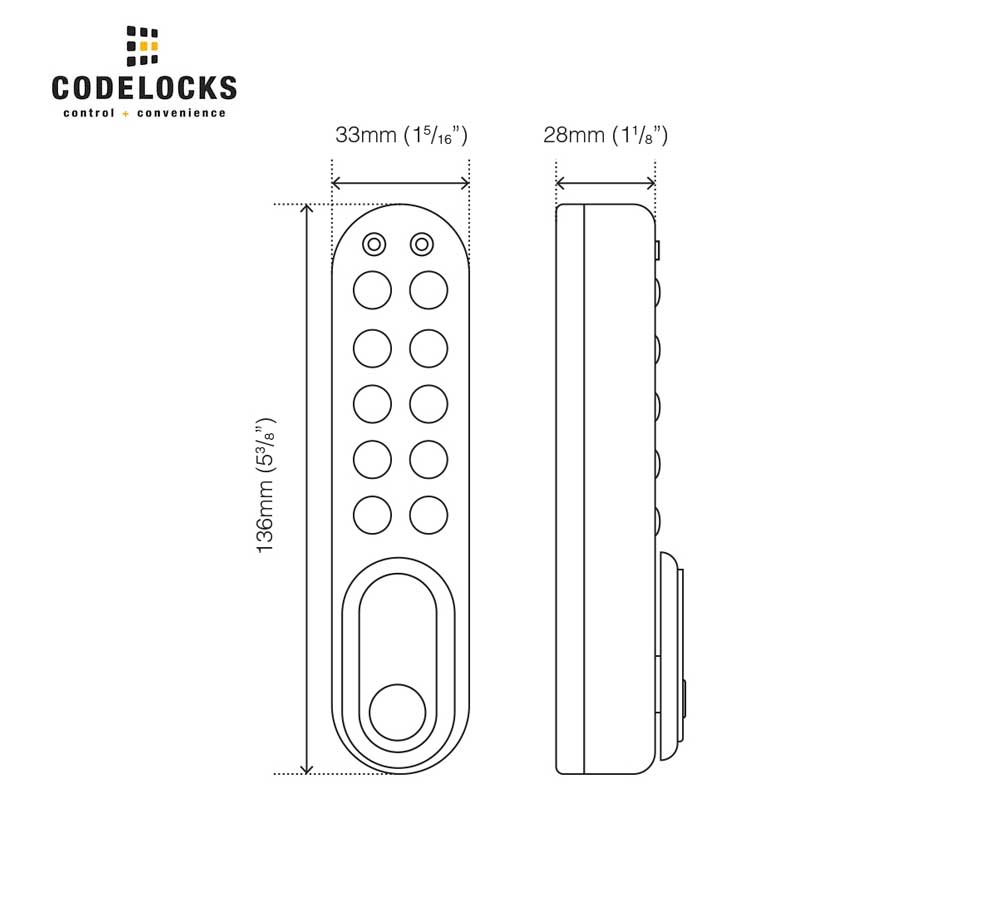 Codelocks KL1000 G3 Electronic NetCode Optional Finish Kitlock Locker