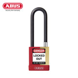 ABUS - 74M/40HB75 - Key Retaining Vinyl Encased Solid Brass Padlock with Optional Keying and Optional Finish - 1-37/64 Inch Width