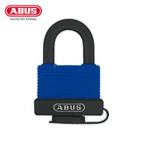 ABUS - 70IB/45 - Plastic Covered Extreme Weatherproof Rustproof Marine Grade Blue Brass Padlock with Optional Keying - 1-59/64 Inch Width