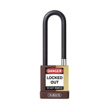 ABUS - 74M/40HB75 - Key Retaining Vinyl Encased Solid Brass Padlock with Optional Keying and Optional Finish - 1-37/64 Inch Width