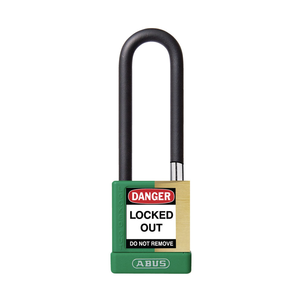 ABUS - 74M/40HB75 - Key Retaining Vinyl Encased Solid Brass Padlock with Optional Keying and Optional Finish - 1-37/64 Inch Width