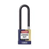 ABUS - 74M/40HB75 - Key Retaining Vinyl Encased Solid Brass Padlock with Optional Keying and Optional Finish - 1-37/64 Inch Width